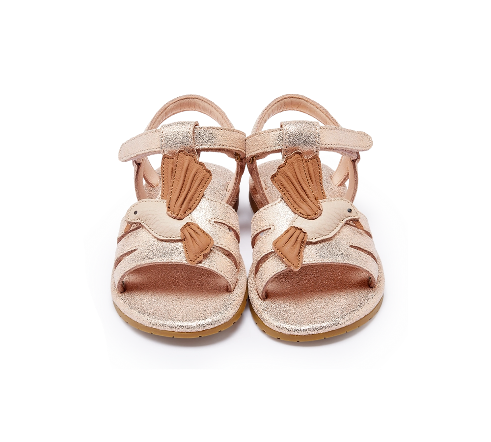 Donsje | Kids Shoes Iles Sky Sandals Hummingbird - Powder Metallic Leather