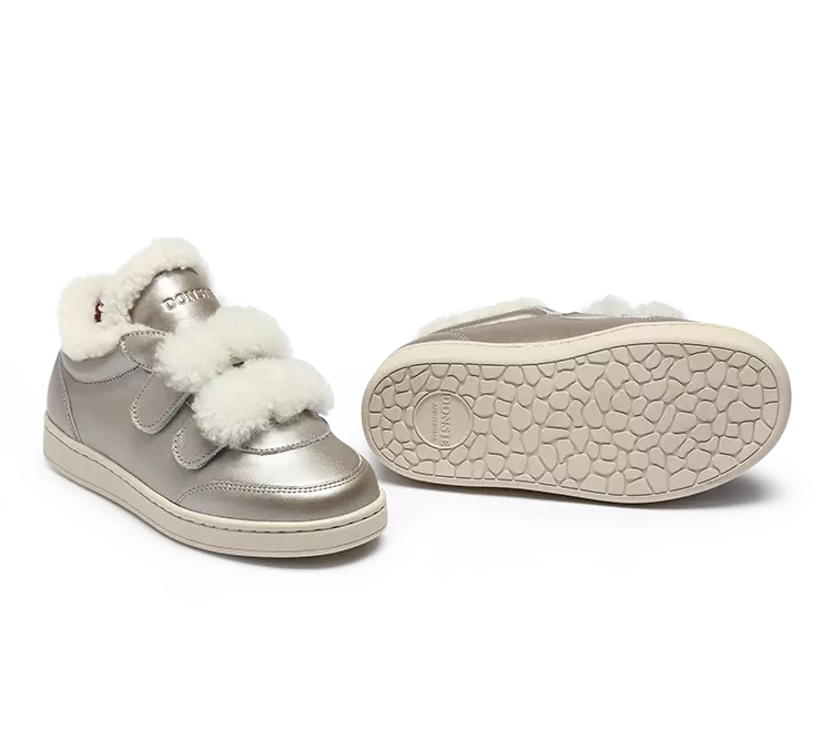 Donsje | Kids Shoes Hanzell - Champagne Metallic Leather