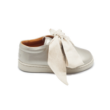 Donsje | Kids Shoes Emilia Organza Sneakers - Off White Metallic Leather