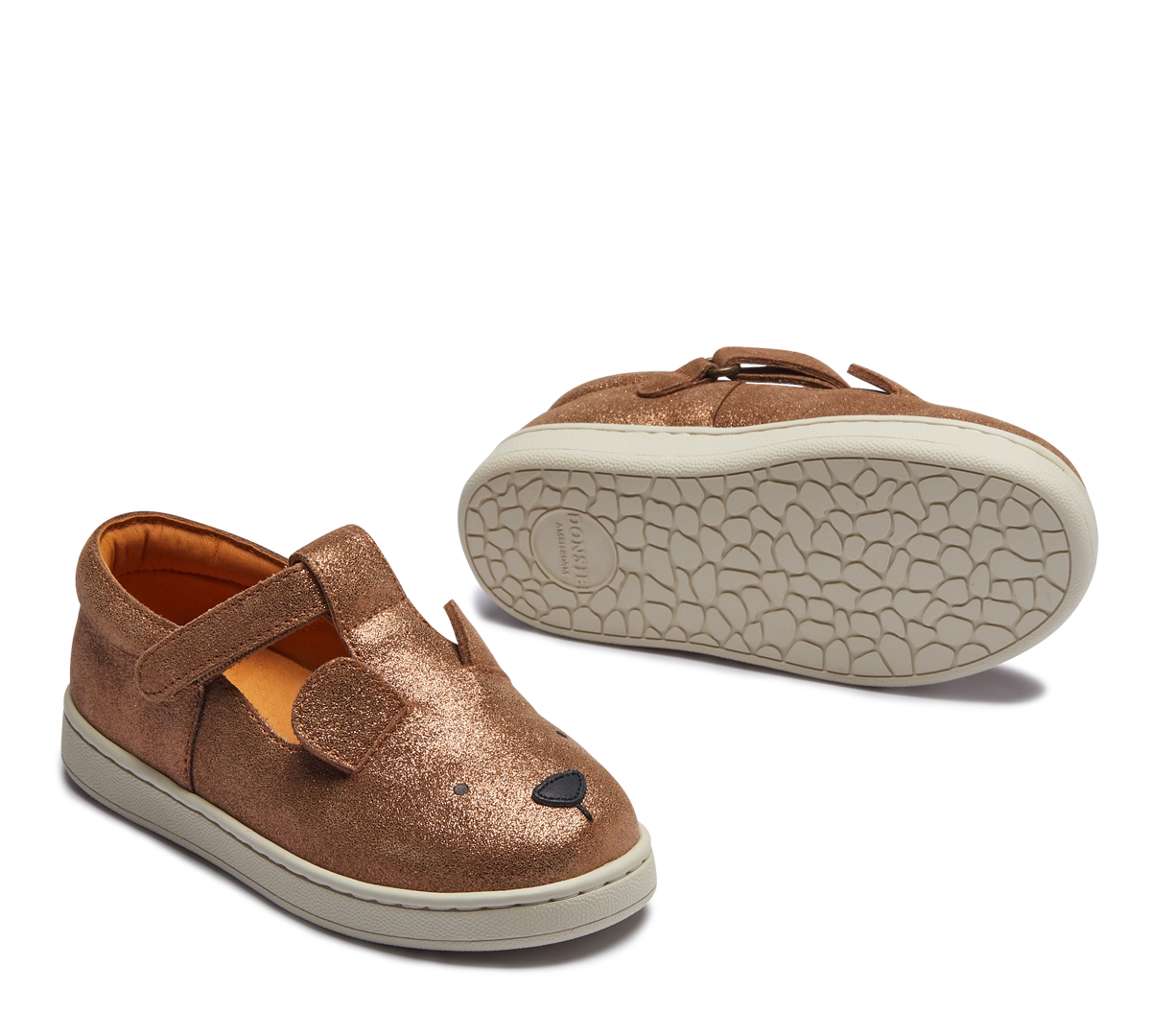 Donsje | Kids Shoes Esterre Bear - Bronze Metallic Leather