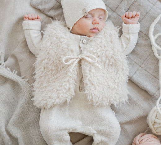 1+ In the family | Gaetan Newborn Onesie - Ecru