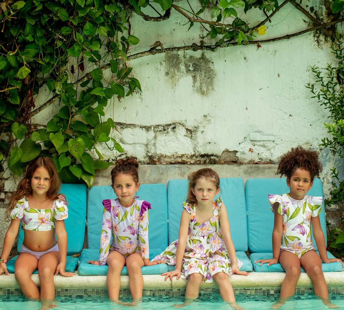Pepita & Me | Swimsuit Dayana - Orquideas Anggie Crudo