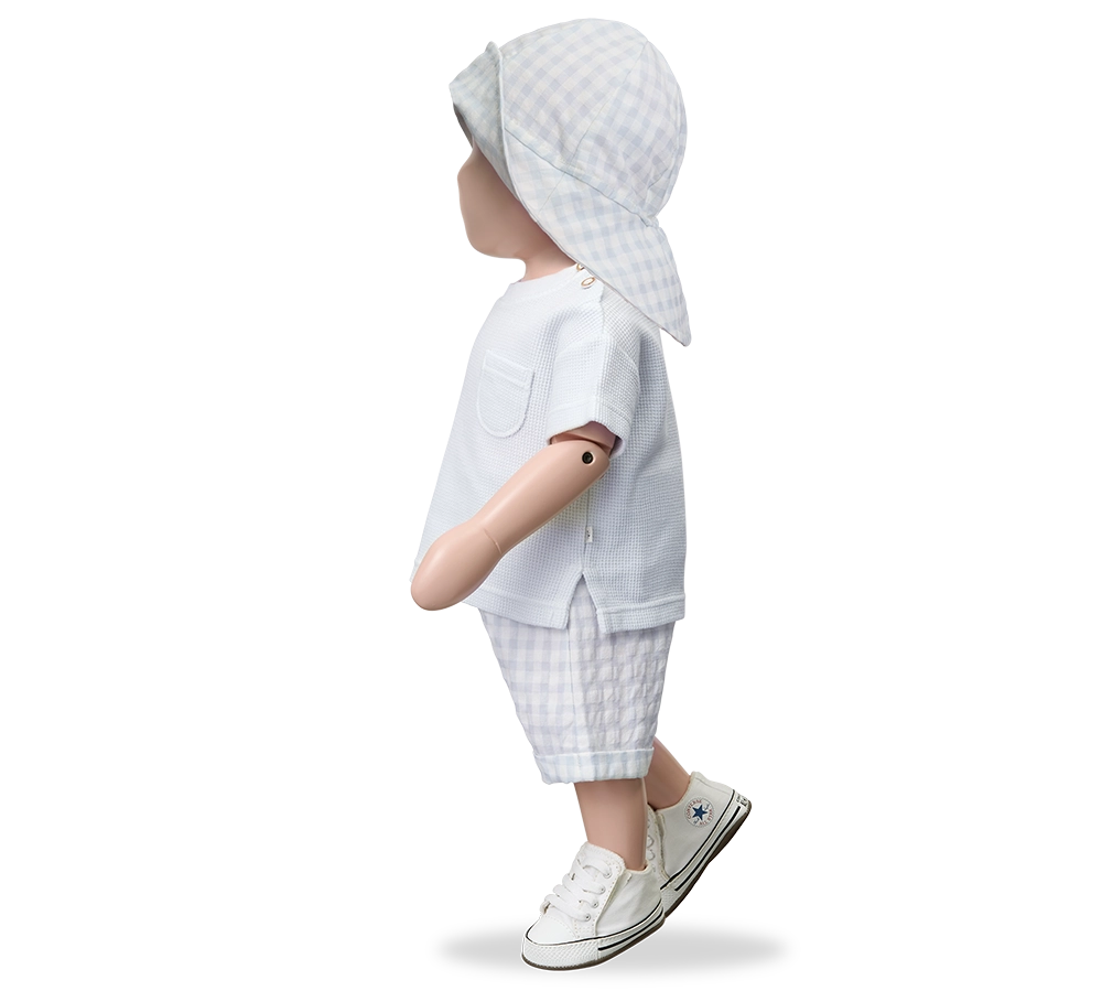 1+ In The Family | Tinos Shorts - Misty Blue