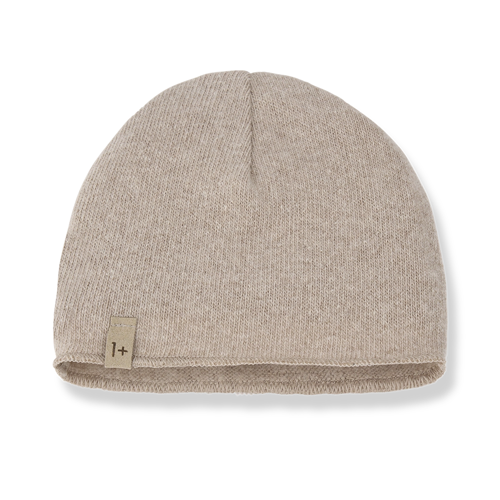 1+ In The Family Angers Baby Beanie in Beige