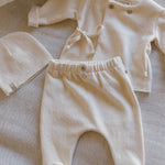 1+ In The Family Angers Baby Beanie in Ecru