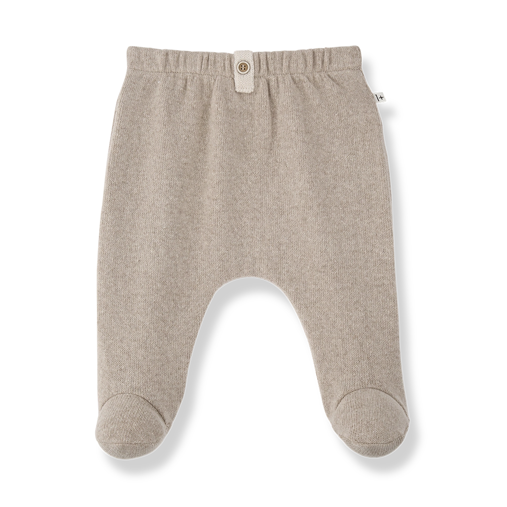 1+ In The Family Saignon Leggings with Feet in Beige