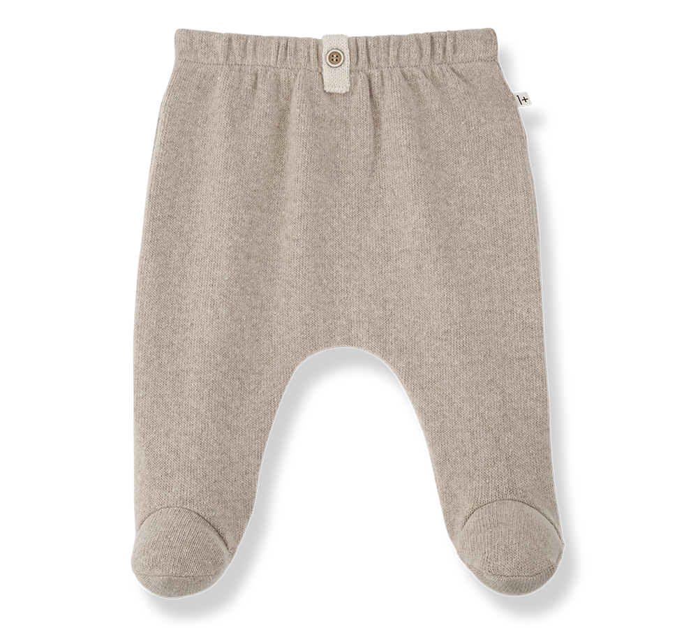 1+ In The Family Saignon Leggings with Feet in Beige