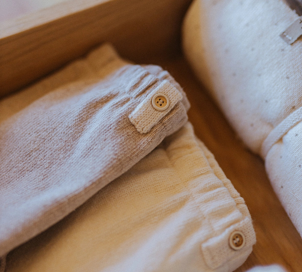 1+ In The Family Saignon Leggings with Feet in Beige