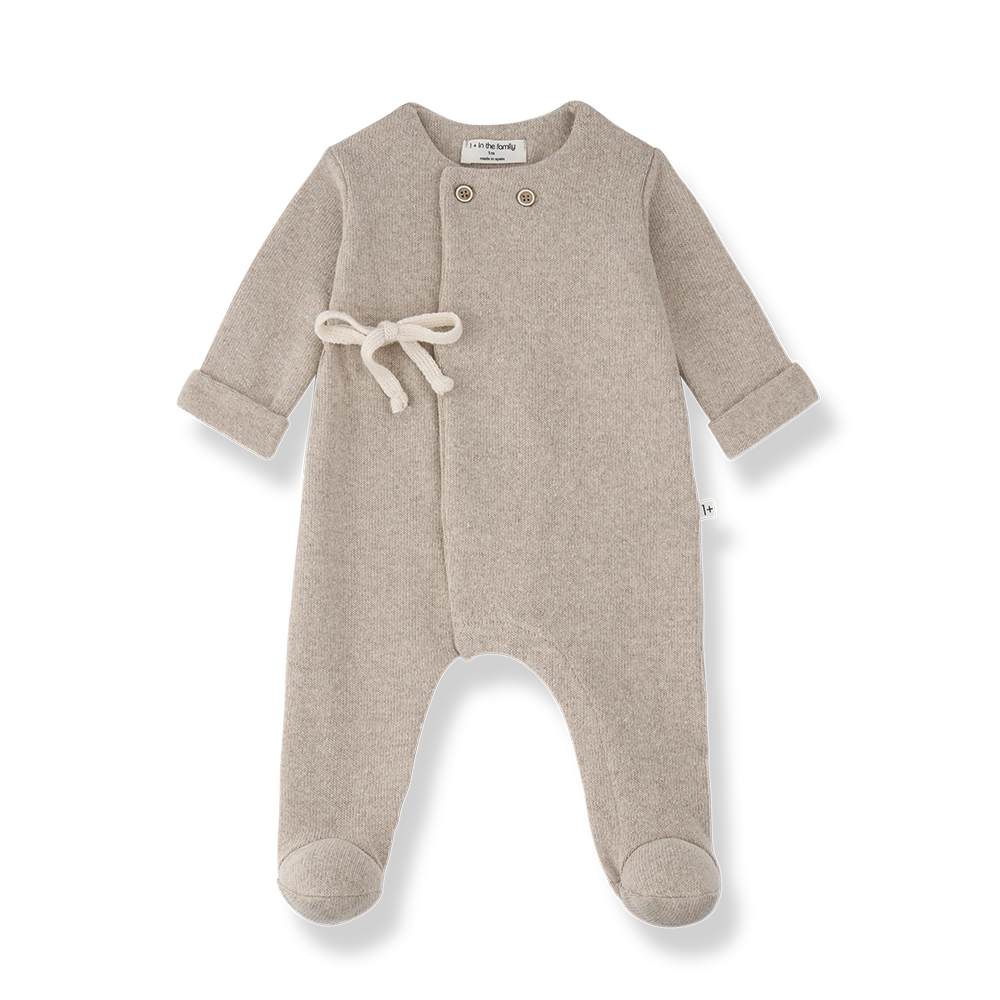 1+ In The Family Havre Jumpsuit with Feet in Beige