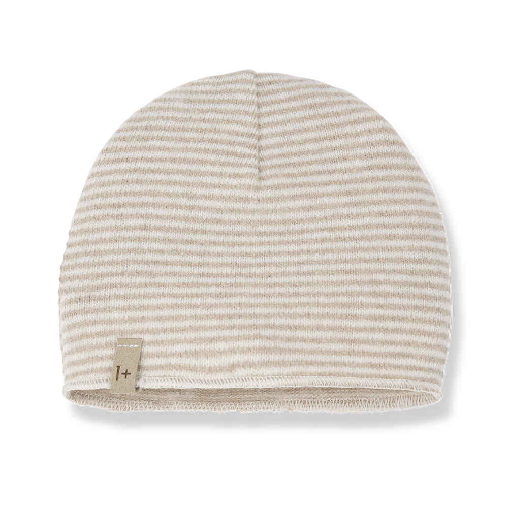 1+ In The Family Honore Baby Beanie in Beige