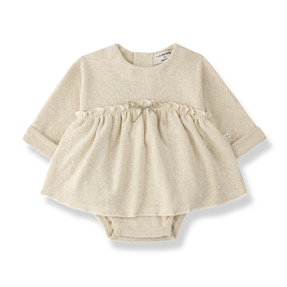 1+ In The Family Conques Dress with Body in Ecru