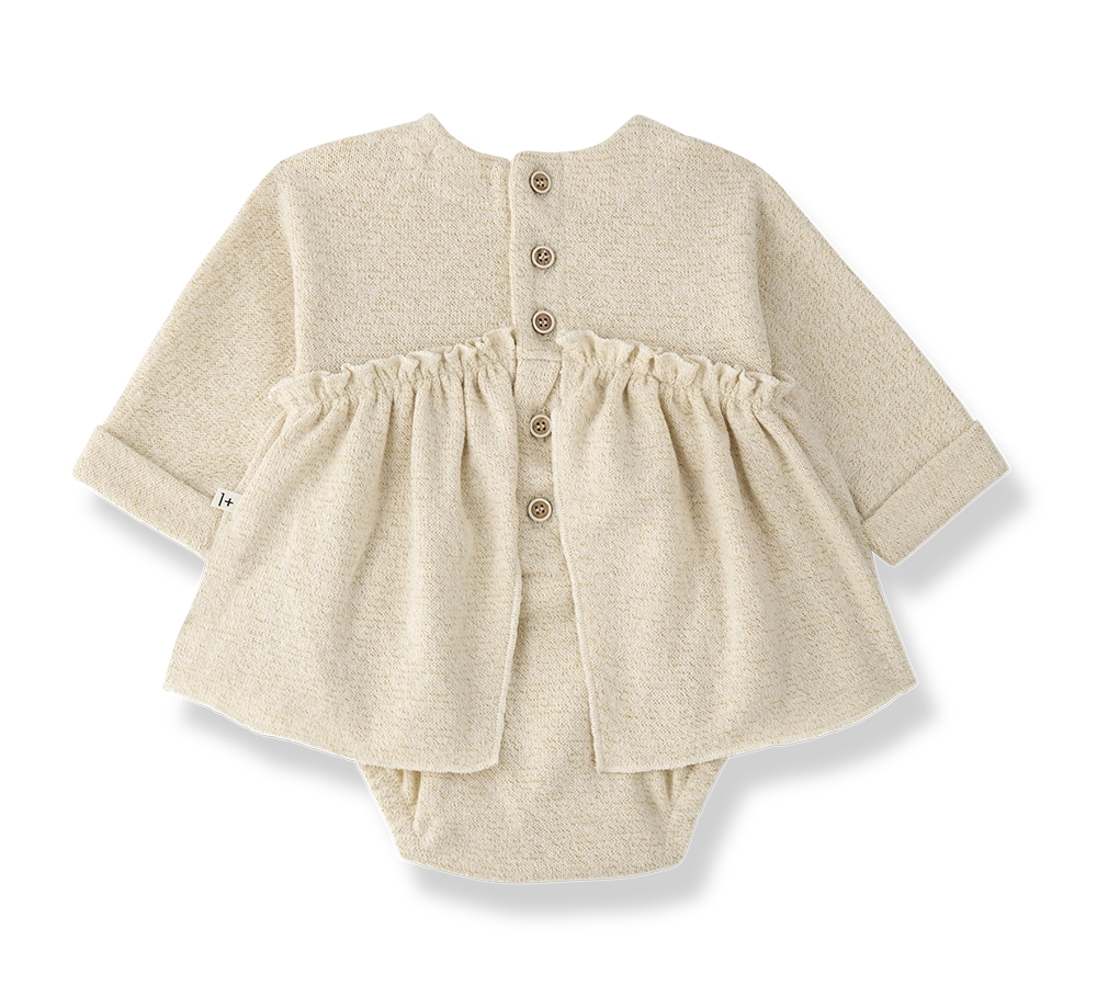 1+ In The Family Conques Dress with Body in Ecru