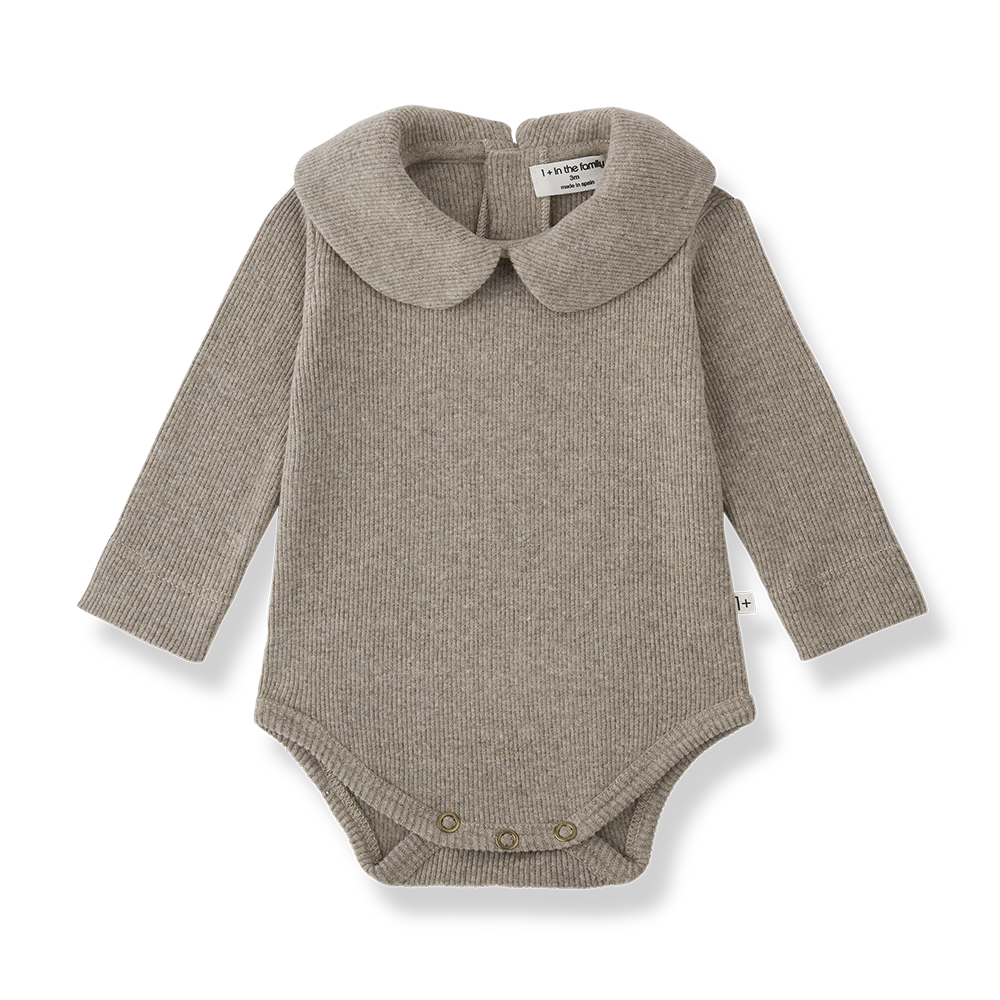 1+ In The Family Avellino Collar Bodysuit in Canapa