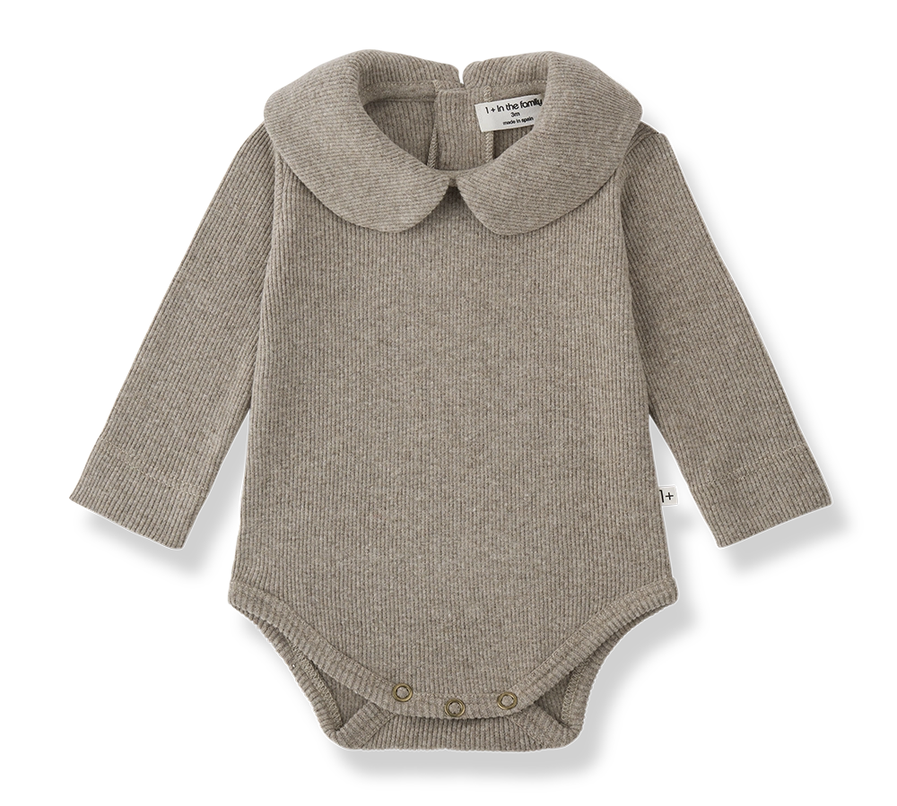 1+ In The Family Avellino Collar Bodysuit in Canapa