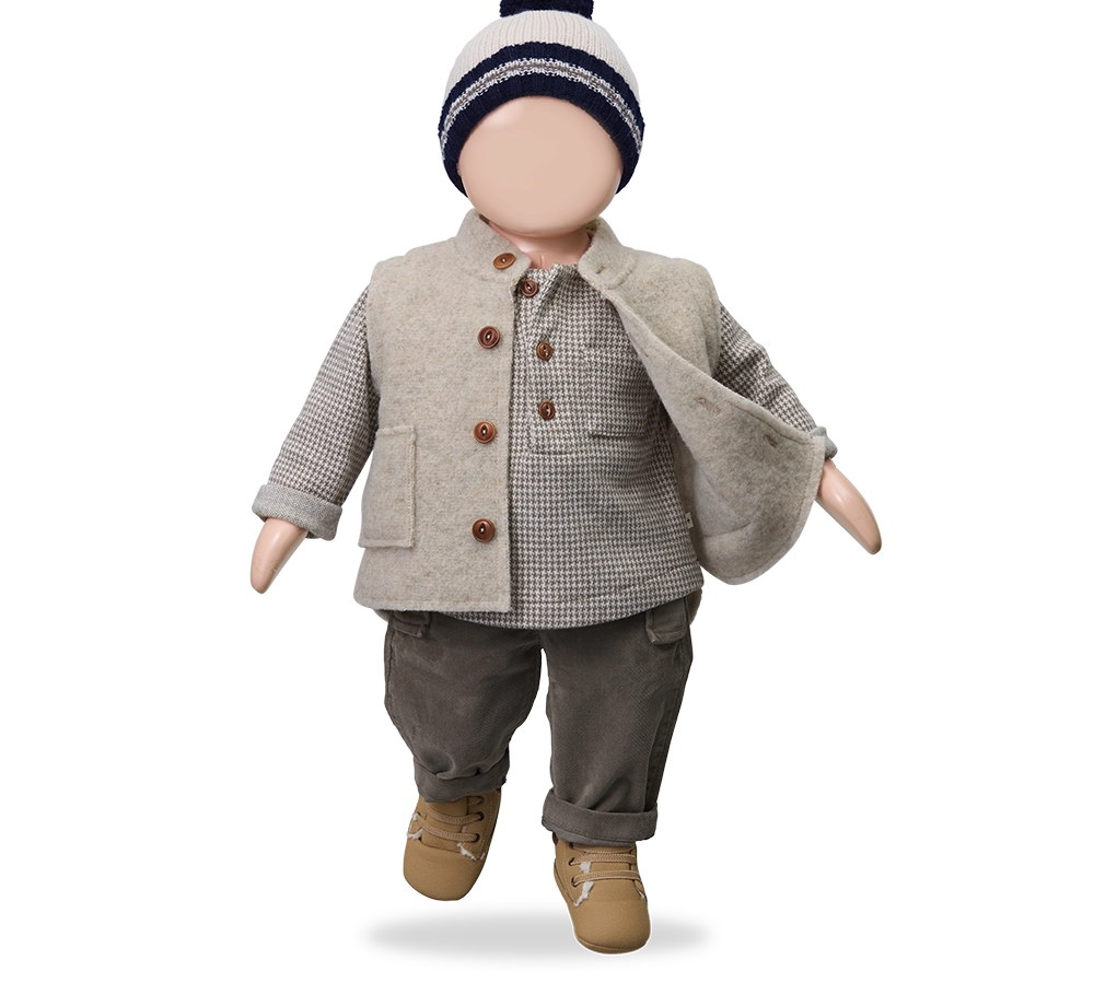 1+ In The Family Nuoro Shirt in Dark Taupe
