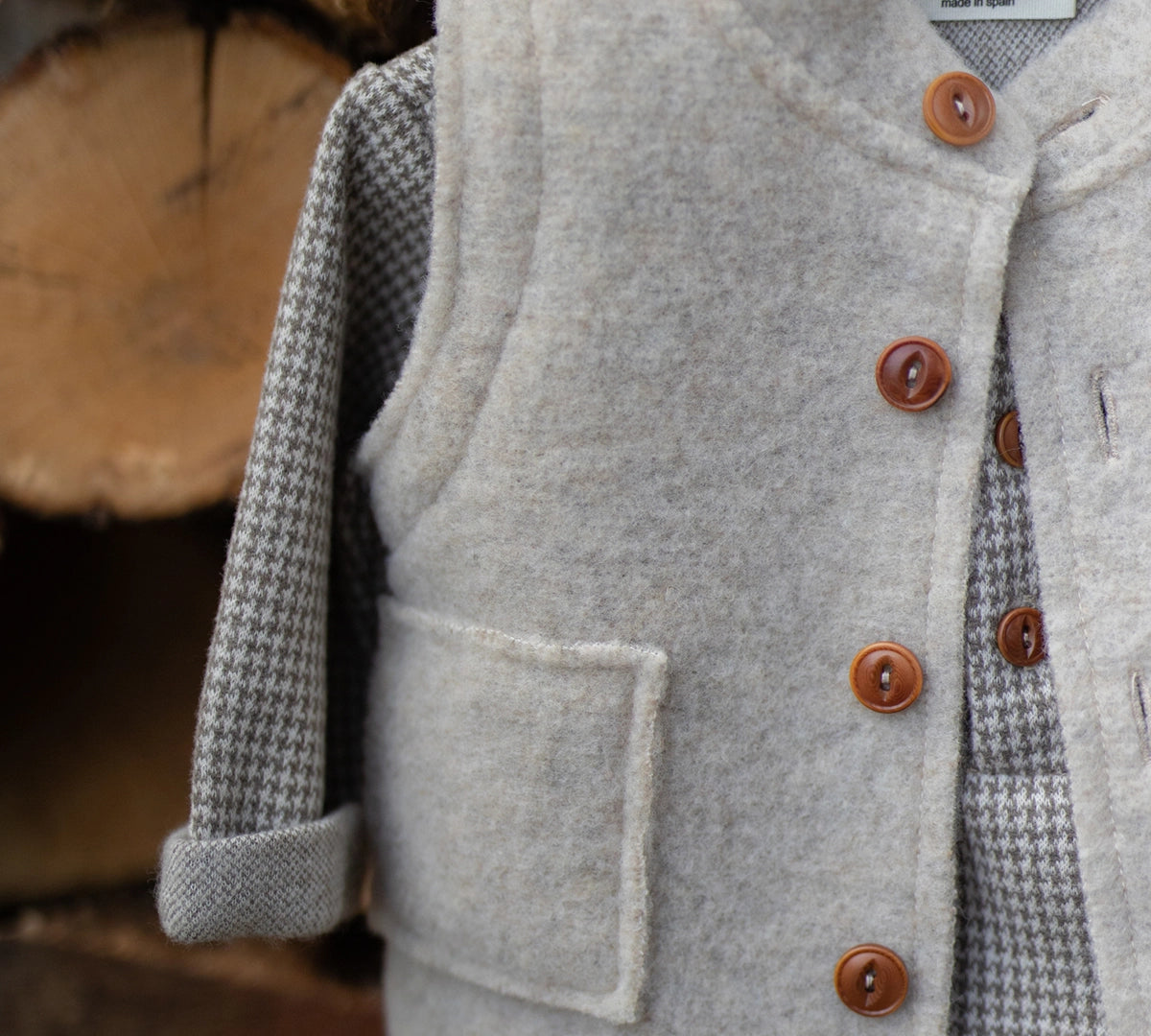1+ In The Family Nuoro Shirt in Dark Taupe