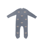 Donsje Phlyn Koalas onesie in Dark Spruce, front view with koala motifs