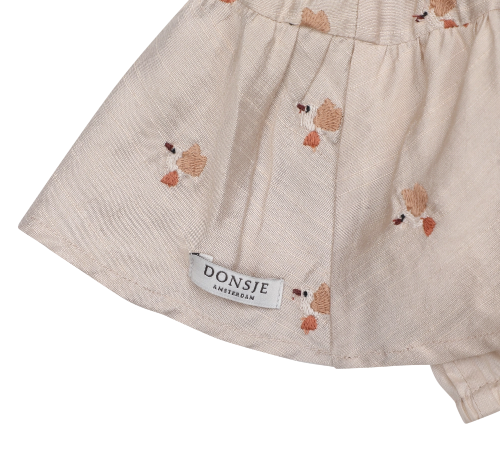 Donsje | Ysa Skirt Hummingbirds - Soft Taupe