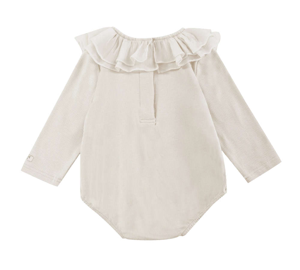 Donsje Fabien bodysuit in Birch, back view