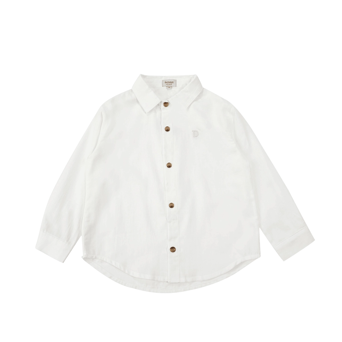Donsje Chee shirt in Crispy White, front view