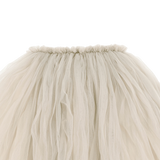 Donsje Kya skirt in Warm White, close-up of the gathered waistband