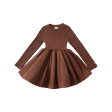 Donsje | Dress Furre - Mahogany