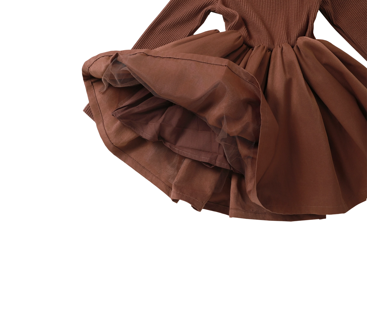 Donsje | Dress Furre - Mahogany