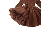 Donsje | Dress Furre - Mahogany