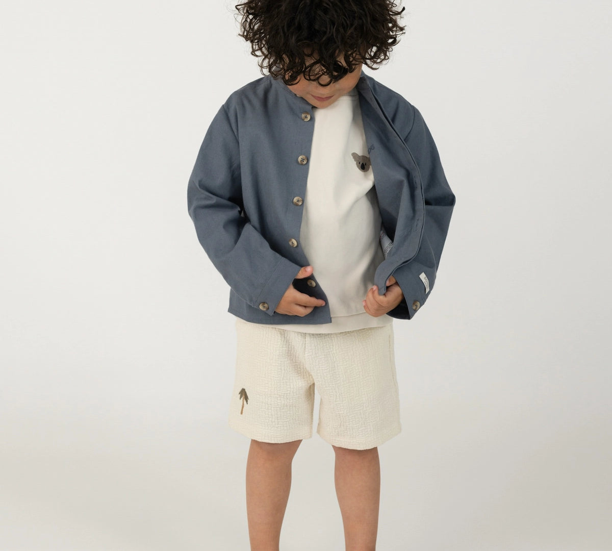 Donsje | Ithri Shorts Palm Tree - Warm White