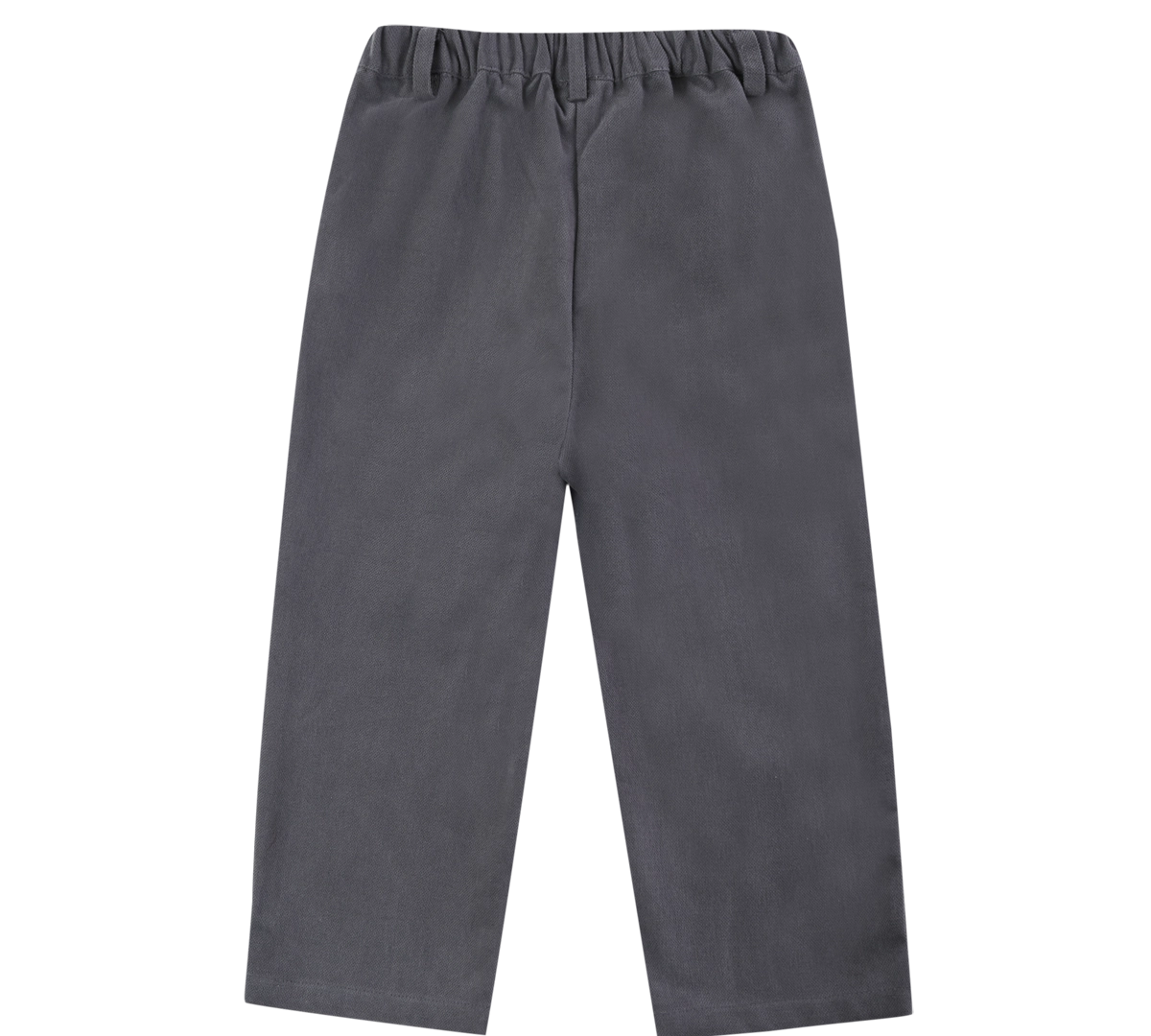 Donsje Kassim Koala trousers in Cloudy Grey, back view