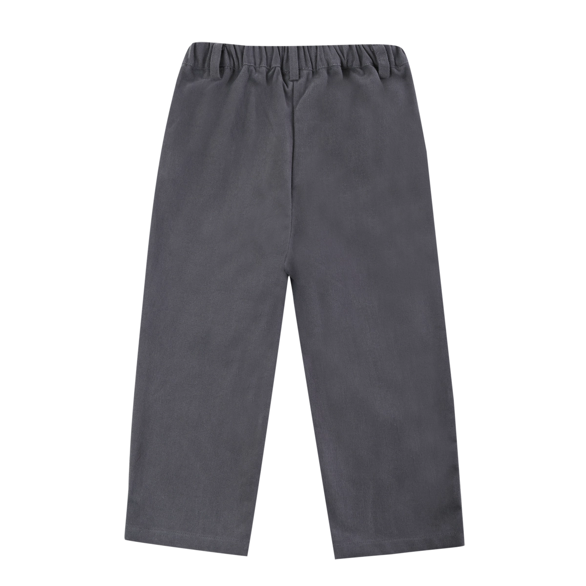Donsje Kassim Koala trousers in Cloudy Grey, back view