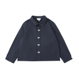 Donsje Lauden Koalas shirt in Blue Marine, front view