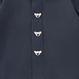 Donsje Lauden Koalas shirt in Blue Marine, close-up of the koala details on the front