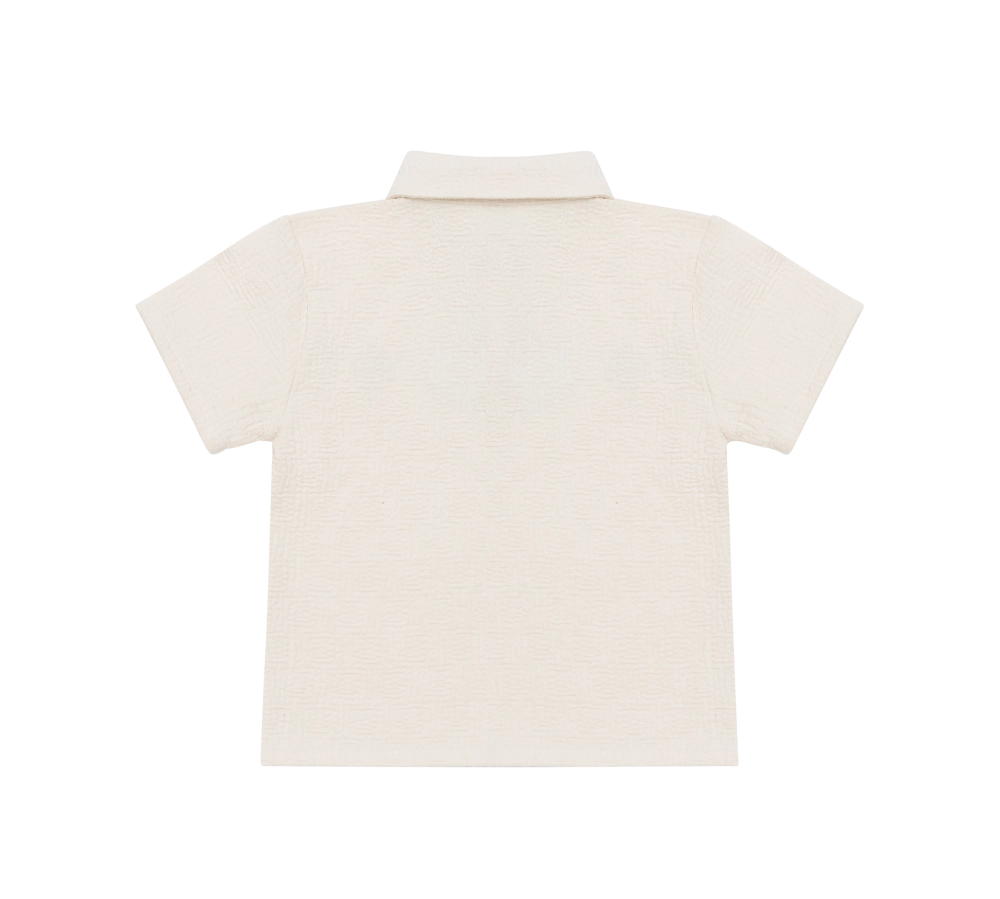 Donsje | Wouti Shirt Palm Tree - Warm White