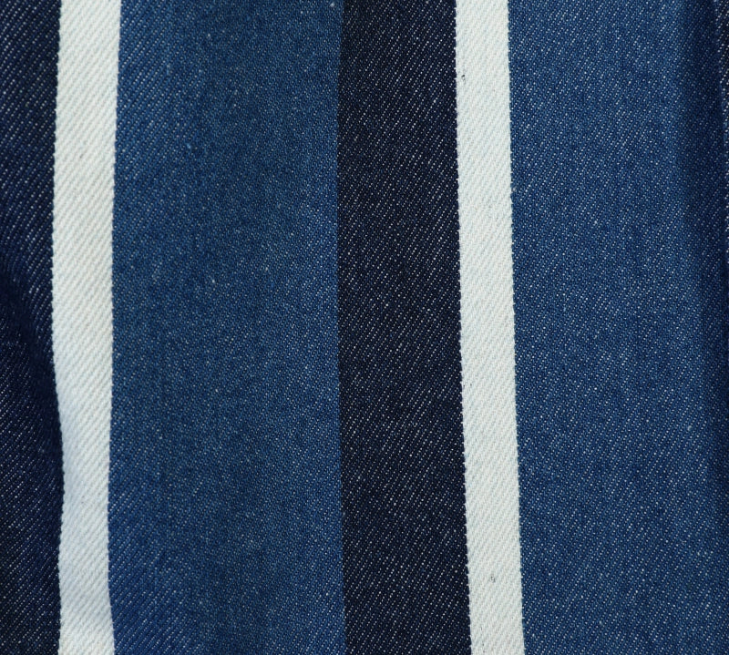 Donsje | Overshirt Ditmer - Vintage Blue - White Striped