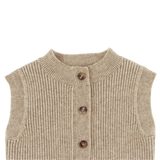 Donsje | Vest Tjitske - Sesame Melange
