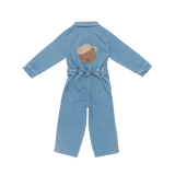Donsje | Jumpsuit Lard Western Bear - Vintage Blue