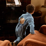 Donsje | Jumpsuit Lard Western Bear - Vintage Blue