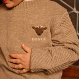 Donsje | Sweater Merino Wool Geeratz - Stag Milk Chocolate Melange