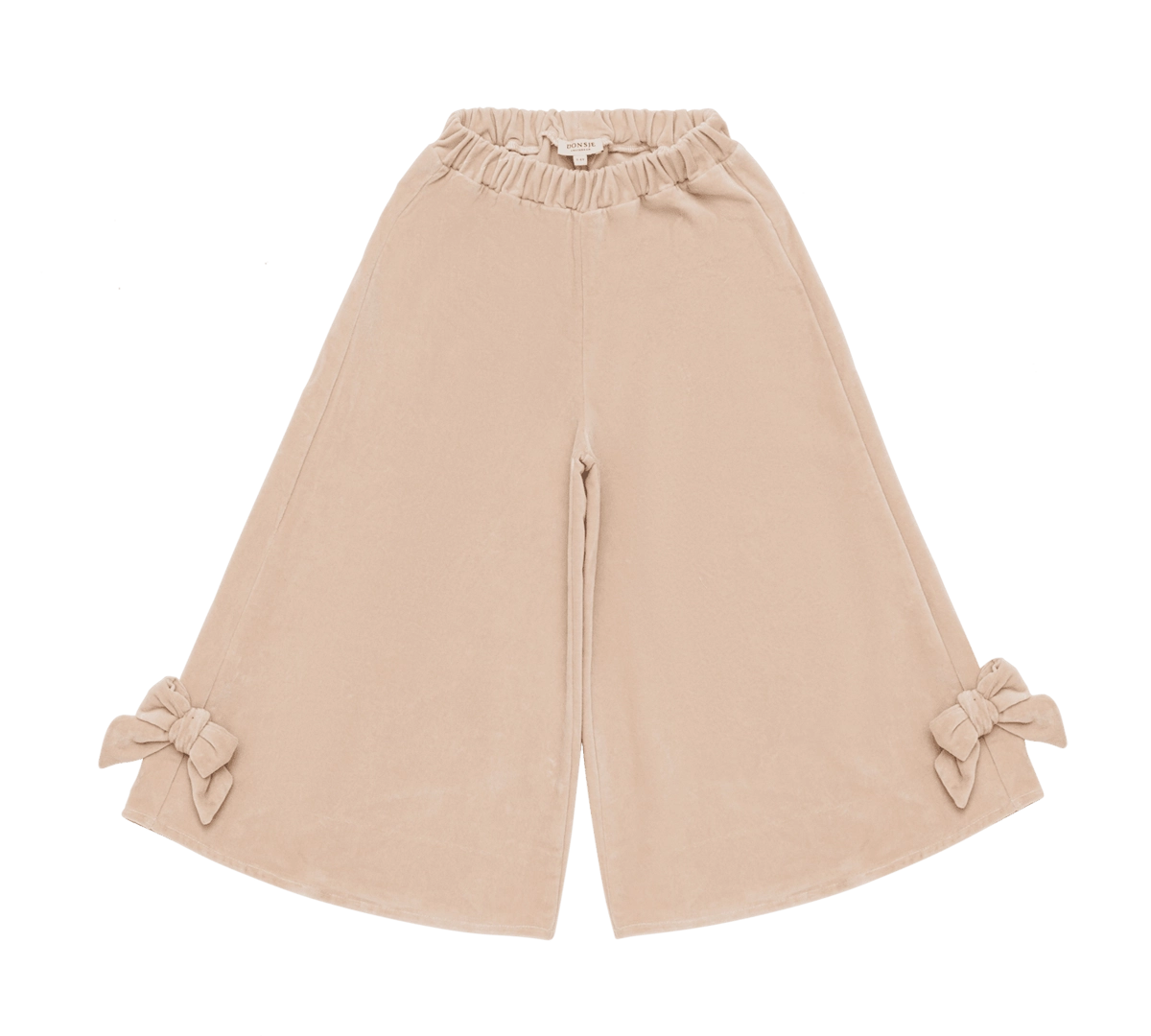 Donsje Nolien Bow trousers in Vintage Rose, front view with bow details