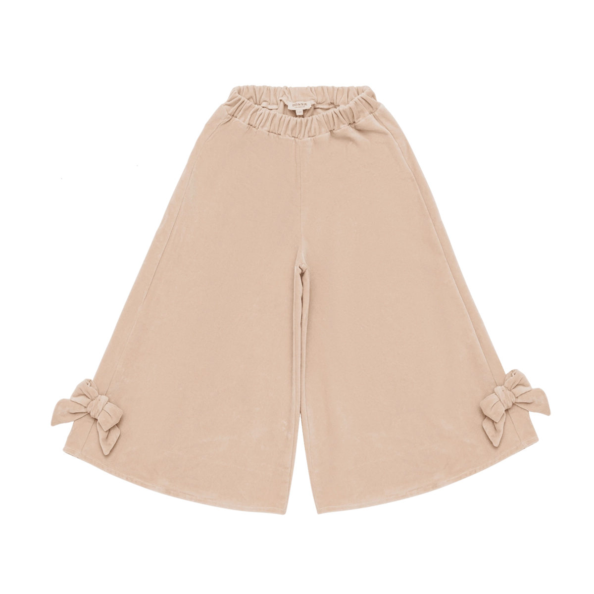 Donsje Nolien Bow trousers in Vintage Rose, front view with bow details