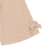 Donsje Nolien Bow trousers in Vintage Rose, close-up of a bow at the hem
