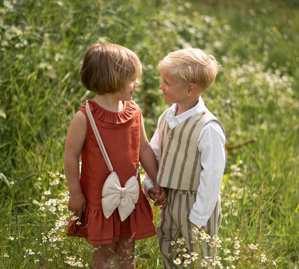 Donsje | Mazen Trousers - Light Green - Green Striped