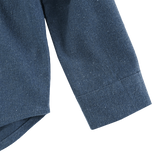 Donsje Chee shirt in Night Blue, close-up of the sleeve cuff