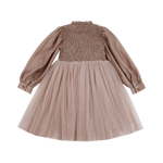 Donsje Janice dress in Rose Brown, back view