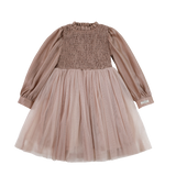 Donsje Janice dress in Rose Brown, front view