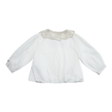 Donsje Kieke blouse in Crispy White, back view