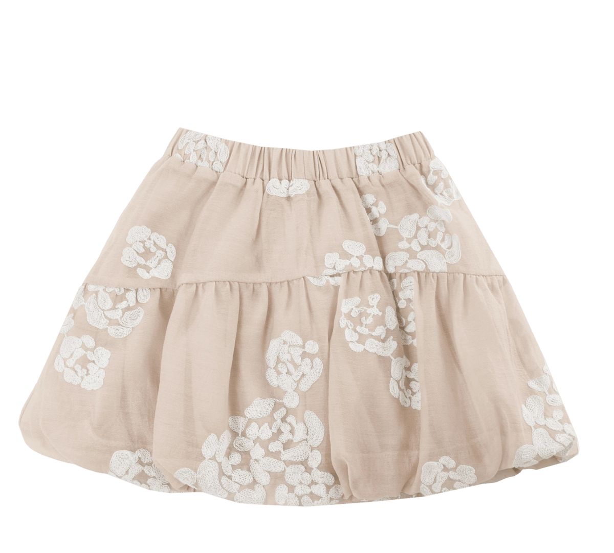 Donsje Kubwa skirt in Soft Powder with White Blossom, back view