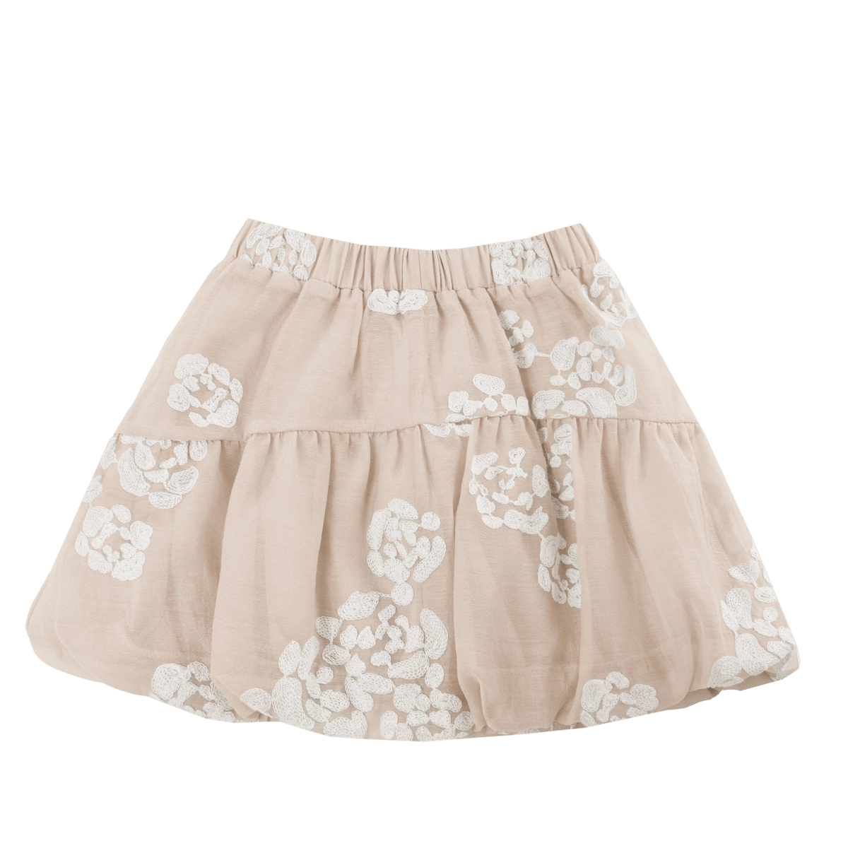 Donsje Kubwa skirt in Soft Powder with White Blossom, back view