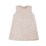 Donsje Lizonne dress in Misty Rose, front view with sequin details